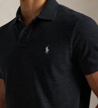 Polo Ralph Lauren Polo nera in piquet Custom Fit