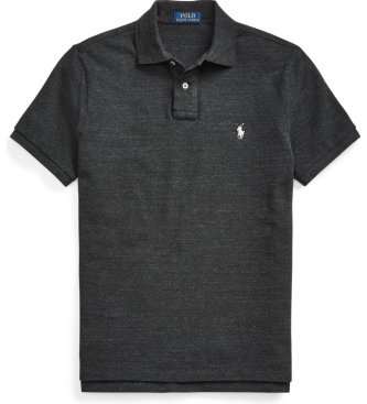 Polo Ralph Lauren Polo nera in piquet Custom Fit