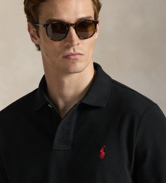 Polo Ralph Lauren Polo de piqué Custom Slim Fit negro
