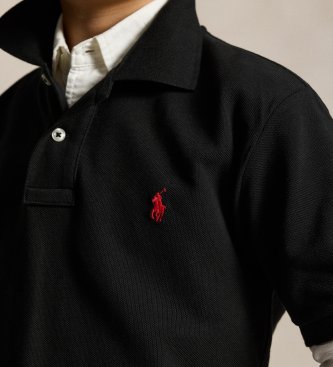 Polo Ralph Lauren Pólo em piqué de algodão preto