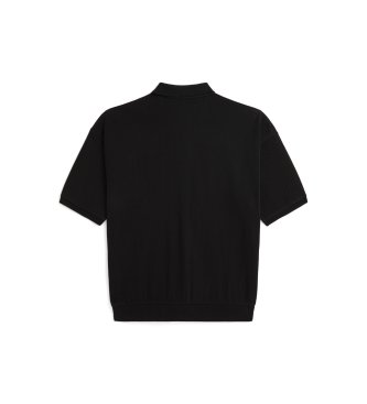 Polo Ralph Lauren Zwart pikékatoenen poloshirt met relaxed fit