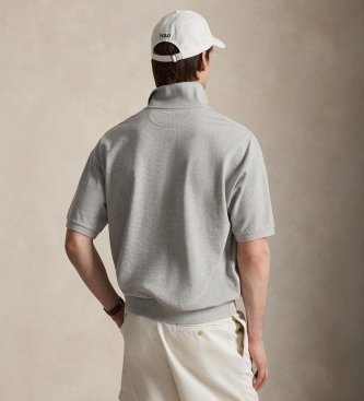 Polo Ralph Lauren Polo em piqué, corte relaxado, cinzento