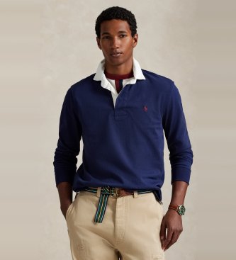 Polo Ralph Lauren Ikonisk navy rugby-poloshirt