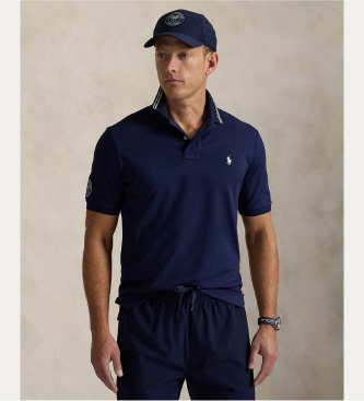Polo Ralph Lauren P�lo Wimbledon azul-marinho com el�stico