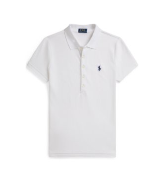 Polo Ralph Lauren Hvid polo i slim fit-pasform med stretch