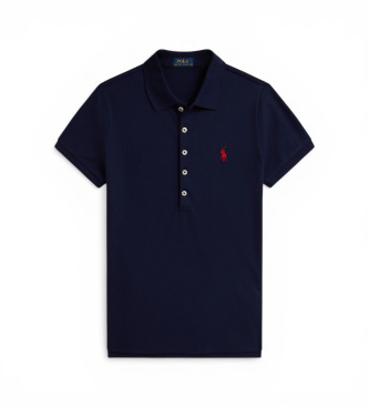 Polo Ralph Lauren Granatowa koszulka polo Slim Fit Stretch