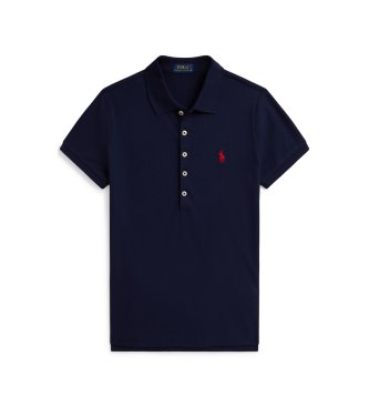 Polo Ralph Lauren Slim Fit Stretch polo majica v mornarski modri barvi