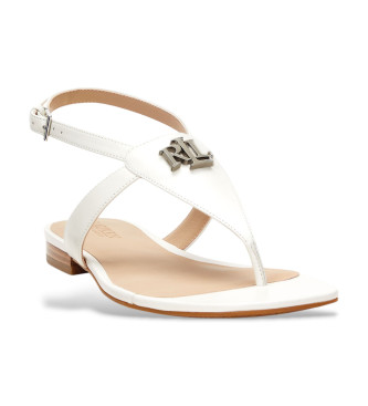 Lauren Ralph Lauren Everley Leather Sandals white