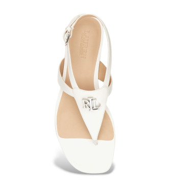 Lauren Ralph Lauren Everley Leather Sandals white