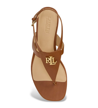 Polo Ralph Lauren Bruine leren sandalen Everley