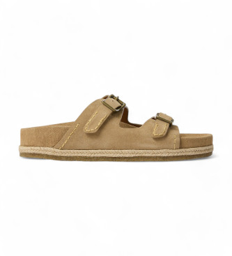 Polo Ralph Lauren Sandalias de Piel Turbach marrn