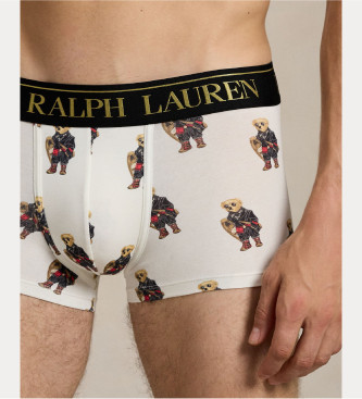 Polo Ralph Lauren Set van 2 katoenen boxershorts met marine-elastiek, wit