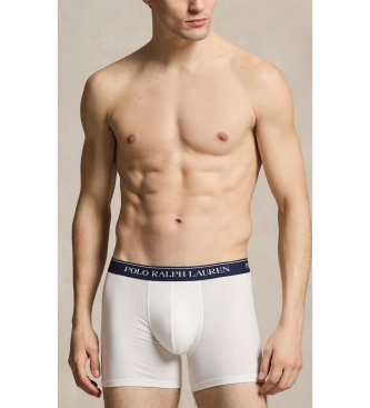 Polo Ralph Lauren Set 3 bóxers de algodón elástico marino, blanco, rojo