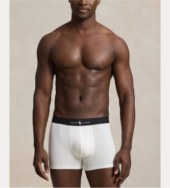Polo Ralph Lauren Set 3 bóxers clásicos de mezcla de algodón blanco