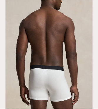 Polo Ralph Lauren Set 3 bóxers clásicos de mezcla de algodón blanco