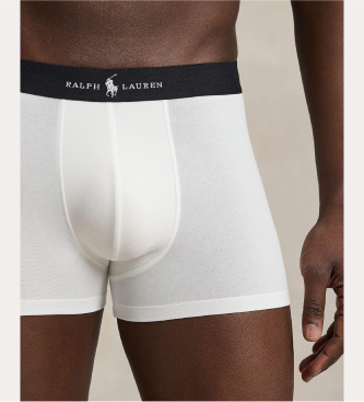 Polo Ralph Lauren Set 3 bóxers clásicos de mezcla de algodón blanco