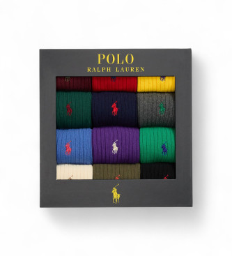 Polo Ralph Lauren Zestaw 12 skarpet z wielokolorowym koniem
