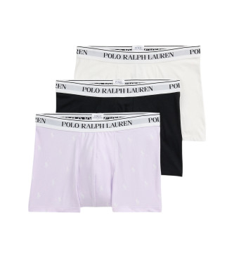 Polo Ralph Lauren St med 3 boxershorts lilla, navy, beige