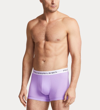 Polo Ralph Lauren Set de 3 b�xers cl�sicos de algod�n lila, azul, marino