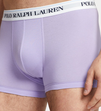 Polo Ralph Lauren Set de 3 b�xers cl�sicos de algod�n lila, azul, marino