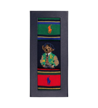 Polo Ralph Lauren Set of 3 multicoloured Bear socks