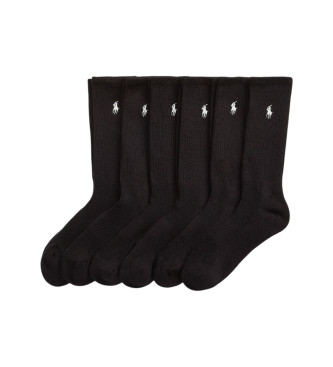 Polo Ralph Lauren Set de 6 calcetines negro