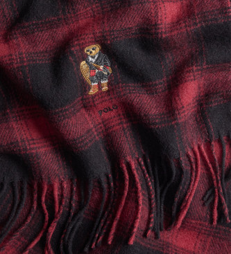 Polo Ralph Lauren Conjunto de cachecol e chapu Polo Bear azul-marinho, vermelho