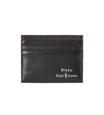 Polo Ralph Lauren Set aus Gürtel und Kartenetui aus schwarzem Leder