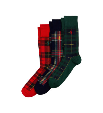 Polo Ralph Lauren Set of three multicoloured socks