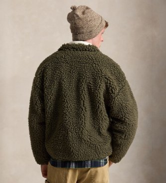 Polo Ralph Lauren Giacca in pile Relaxed Fit verde