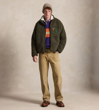 Polo Ralph Lauren Giacca in pile Relaxed Fit verde