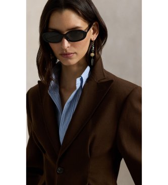 Polo Ralph Lauren Brown cotton and wool crepe blazer