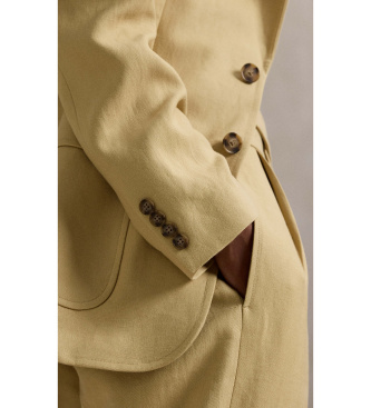 Polo Ralph Lauren Hemp single breasted blazer beige