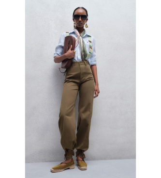 Polo Ralph Lauren Beaton trousers in cotton and elastic green
