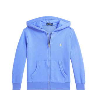 Polo Ralph Lauren Blaues Frottee-Sweatshirt mit Kapuze