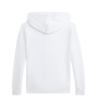 Polo Ralph Lauren Sweat  capuche en ponge blanche