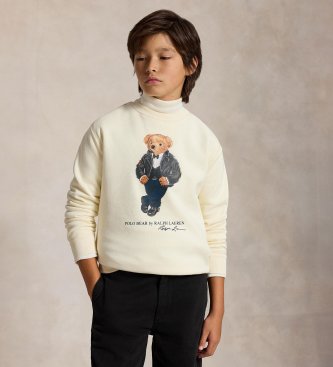 Polo Ralph Lauren Felpa con Polo Bear beige