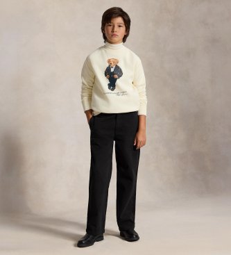Polo Ralph Lauren Felpa con Polo Bear beige
