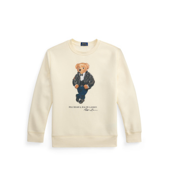 Polo Ralph Lauren Felpa con Polo Bear beige