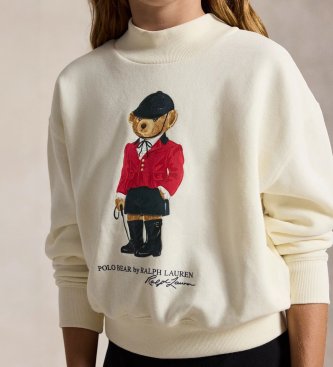 Polo Ralph Lauren Sweat-shirt carré en molleton avec Polo Bear beige