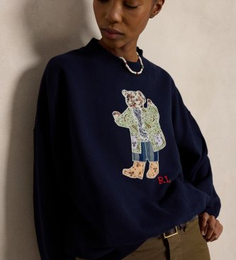 Polo Ralph Lauren Sweatshirt aus Baumwolle mit marineblauem Bear Polo