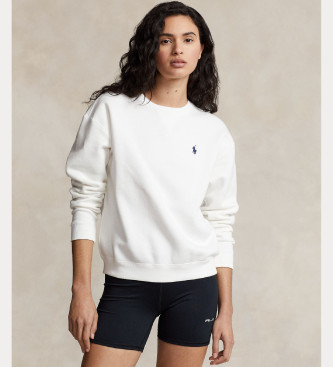 Polo Ralph Lauren Weies Sweatshirt mit Rundhalsausschnitt