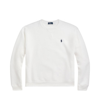 Polo Ralph Lauren Weies Sweatshirt mit Rundhalsausschnitt