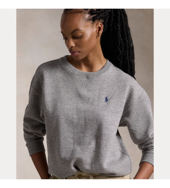 Polo Ralph Lauren Graues Sweatshirt mit Rundhalsausschnitt