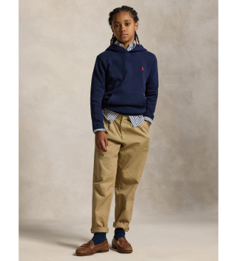 Polo Ralph Lauren Mikina s kapuco iz flisa v mornariški barvi
