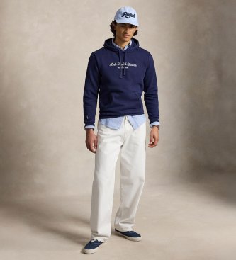 Polo Ralph Lauren Sweat-shirt en molleton avec logo marine