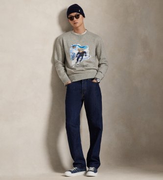 Polo Ralph Lauren Sweatshirt Polo Bear Fleece grå