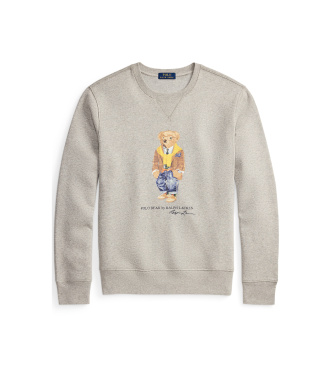 Polo Ralph Lauren Camisola de l� com urso Polo cinzento