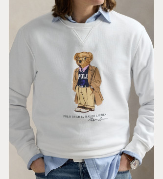Polo Ralph Lauren Sudadera de felpa con Polo Bear blanco