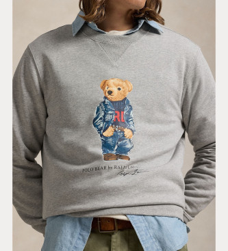 Polo Ralph Lauren Sweatshirt en polaire avec Ours Polo gris